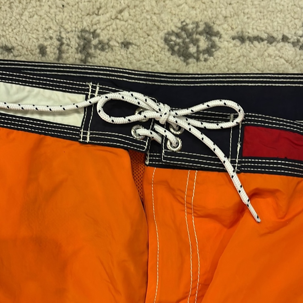 TOMMY HILFIGER Orange Swim Trunks Lined Size XL - Picture 3 of 6